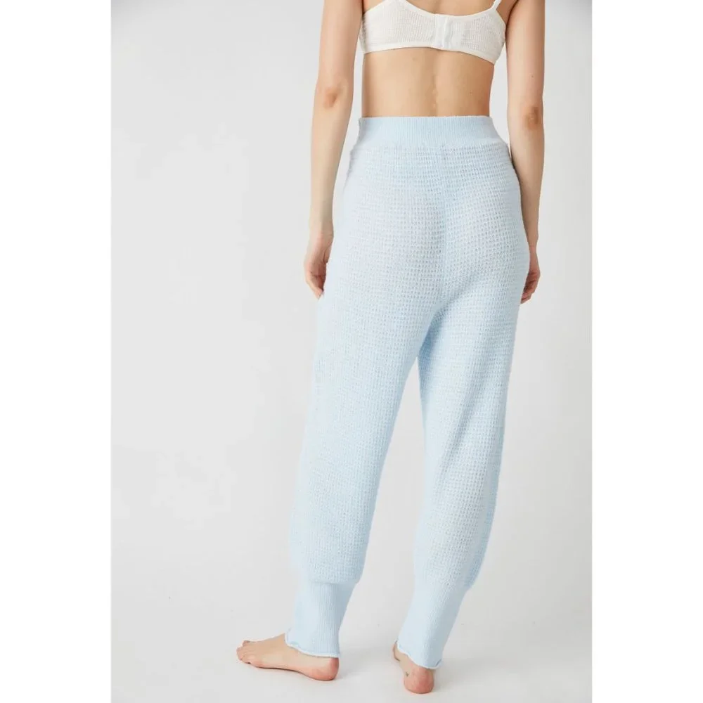 🎉LAST CHANCE🎉 FREE PEOPLE C.O.Z.Y. Pants / Neon Sky - Picture 4 of 10